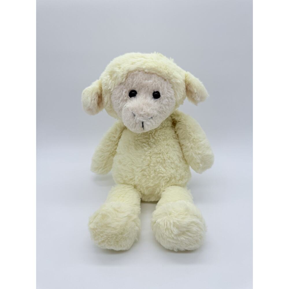 The Manhattan Toy Company Cream Lamb Plush Stuffed Animal Beanie 12" 2016